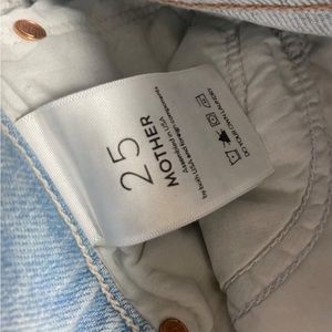 MOTHER SUPERIOR THE TOMCAT IN HELLA HOT LIGHT WASH BUTTON FLY
SIZE 25